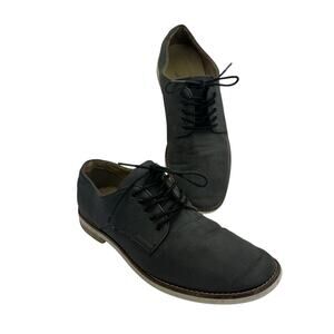 Calvin Klein Aggussie Oxford Flat Shoes Men’s 9.5 Dark Grey Nylon Lace-Up